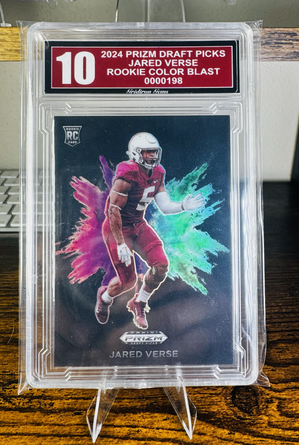 Jared Verse 2024 Prizm Draft Picks Rookie Color Blast - Grade 10