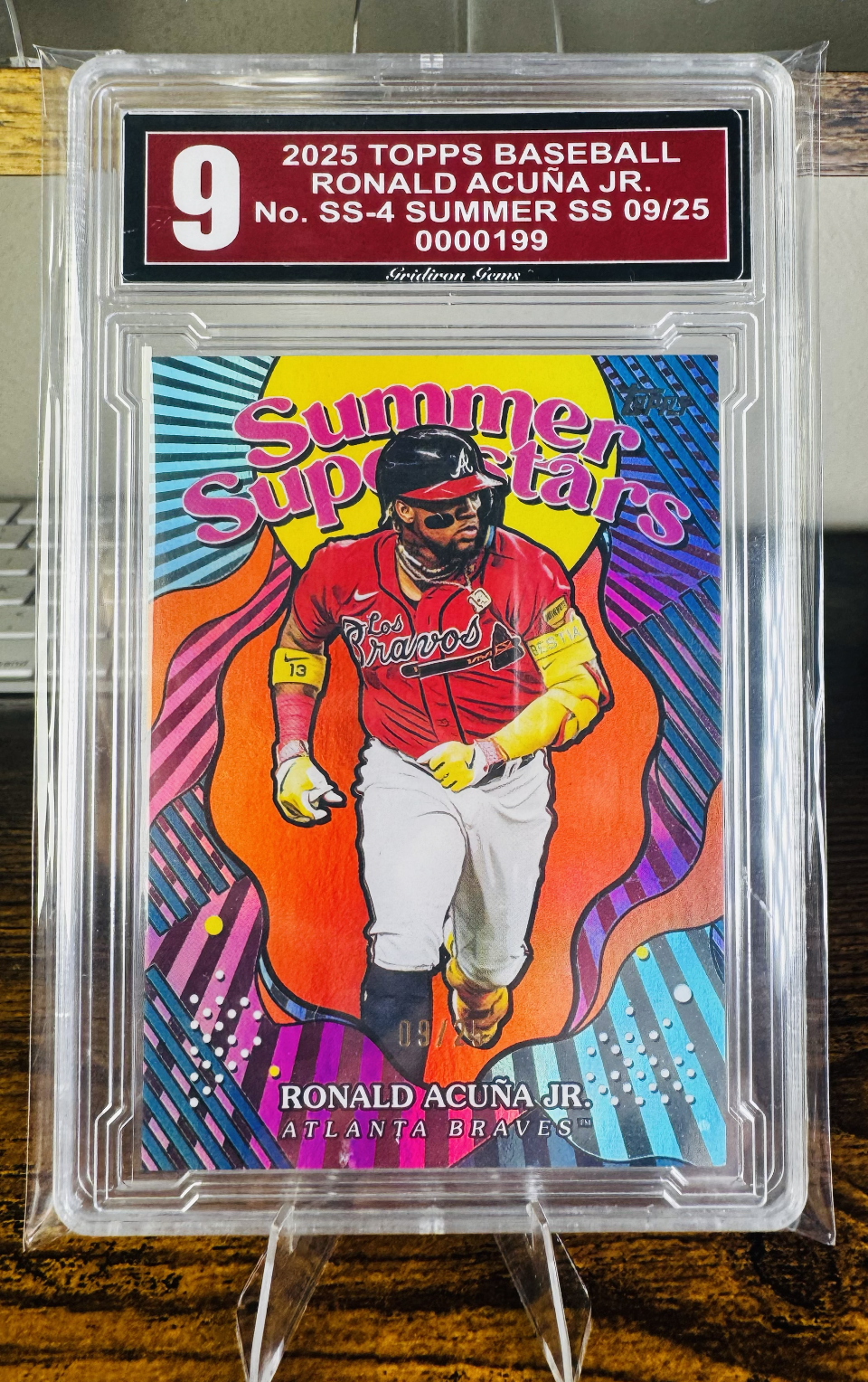 Ronald Acuña Jr. 2025 Topps Baseball Summer Superstars - Grade 9